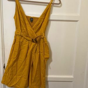 Wild fable warm yellow v neck dress!